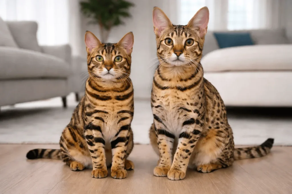 Which Exotic Breed Is Better for Your Home, Bengal or Savannah? 5 Bengal vs. Savannah Cat