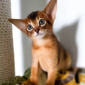 tomik, purebred abyssinian male kitten